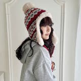ノルディック柄イヤーフラップファーニットキャップ | Outfitter lab | 詳細画像33