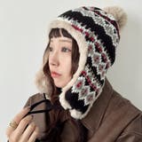 ノルディック柄イヤーフラップファーニットキャップ | Outfitter lab | 詳細画像6