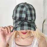 チェック/フラワーリボンキャップ | Outfitter lab | 詳細画像5