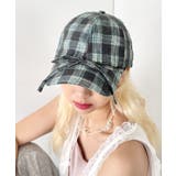 グリーン | チェック/フラワーリボンキャップ | Outfitter lab