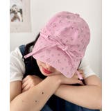 ピンク | チェック/フラワーリボンキャップ | Outfitter lab