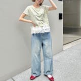 リボンスカラップレイヤードコットンスカート | Outfitter lab | 詳細画像10 