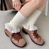 コットンレース付きリブレッグウォーマー | Outfitter lab | 詳細画像14 