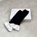 コットンレース付きリブレッグウォーマー | Outfitter lab | 詳細画像22 