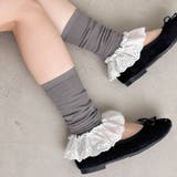 コットンレース付きリブレッグウォーマー | Outfitter lab | 詳細画像25 