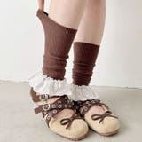 コットンレース付きリブレッグウォーマー | Outfitter lab | 詳細画像30 