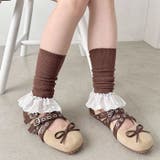 コットンレース付きリブレッグウォーマー | Outfitter lab | 詳細画像31 