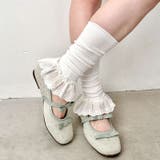 コットンレース付きリブレッグウォーマー | Outfitter lab | 詳細画像6 