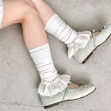 コットンレース付きリブレッグウォーマー | Outfitter lab | 詳細画像7 