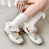 コットンレース付きリブレッグウォーマー | Outfitter lab | 詳細画像8 