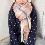 ふわふわパステルチェックマフラー | Outfitter lab | 詳細画像14