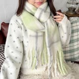 ふわふわパステルチェックマフラー | Outfitter lab | 詳細画像19