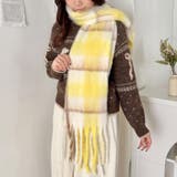 ふわふわパステルチェックマフラー | Outfitter lab | 詳細画像24