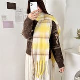 ふわふわパステルチェックマフラー | Outfitter lab | 詳細画像26