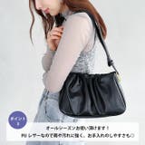 2WAYタックデザインPUショルダーバッグ | Outfitter lab | 詳細画像4 