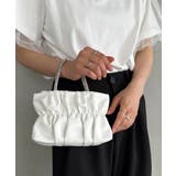 ホワイト | 2WAYギャザーレザーミニバッグ | Outfitter lab