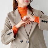 袖シャーリングメロウハイネックシアーインナートップス | Outfitter lab | 詳細画像13