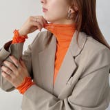 袖シャーリングメロウハイネックシアーインナートップス | Outfitter lab | 詳細画像14