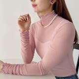 袖シャーリングメロウハイネックシアーインナートップス | Outfitter lab | 詳細画像25