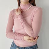 袖シャーリングメロウハイネックシアーインナートップス | Outfitter lab | 詳細画像27