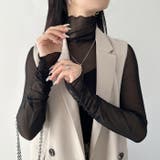 袖シャーリングメロウハイネックシアーインナートップス | Outfitter lab | 詳細画像35