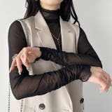 袖シャーリングメロウハイネックシアーインナートップス | Outfitter lab | 詳細画像36
