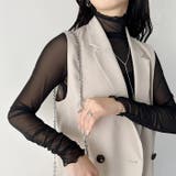 袖シャーリングメロウハイネックシアーインナートップス | Outfitter lab | 詳細画像37