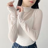 袖シャーリングメロウハイネックシアーインナートップス | Outfitter lab | 詳細画像40