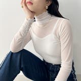 袖シャーリングメロウハイネックシアーインナートップス | Outfitter lab | 詳細画像42