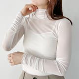 袖シャーリングメロウハイネックシアーインナートップス | Outfitter lab | 詳細画像44