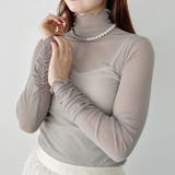 袖シャーリングメロウハイネックシアーインナートップス | Outfitter lab | 詳細画像46