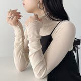 袖シャーリングメロウハイネックシアーインナートップス | Outfitter lab | 詳細画像61