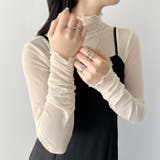 袖シャーリングメロウハイネックシアーインナートップス | Outfitter lab | 詳細画像63