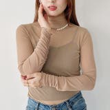 袖シャーリングメロウハイネックシアーインナートップス | Outfitter lab | 詳細画像54