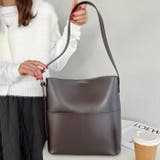 【A4収納可】フェイクレザーバケツショルダーバッグ | Outfitter lab | 詳細画像22 