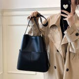 【A4収納可】フェイクレザーバケツショルダーバッグ | Outfitter lab | 詳細画像9 