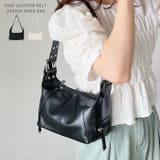 フェイクレザーベルトデザインハンドバッグ | Outfitter lab | 詳細画像1