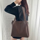 【A4収納可能】PUダブルショルダートートバッグ ショルダーバッグ | Outfitter lab | 詳細画像13