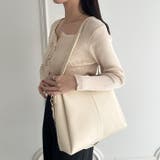 【A4収納可能】PUダブルショルダートートバッグ ショルダーバッグ | Outfitter lab | 詳細画像19 