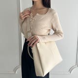 【A4収納可能】PUダブルショルダートートバッグ ショルダーバッグ | Outfitter lab | 詳細画像20 