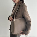 【A4収納可能】PUダブルショルダートートバッグ ショルダーバッグ | Outfitter lab | 詳細画像25 