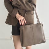 【A4収納可能】PUダブルショルダートートバッグ ショルダーバッグ | Outfitter lab | 詳細画像27 