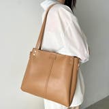 【A4収納可能】PUダブルショルダートートバッグ ショルダーバッグ | Outfitter lab | 詳細画像30 