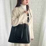 【A4収納可能】PUダブルショルダートートバッグ ショルダーバッグ | Outfitter lab | 詳細画像7