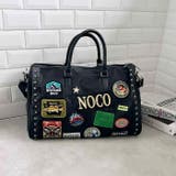 【大容量】ワッペンスタッズデザインボストンバッグ トラベルバッグ | Outfitter lab | 詳細画像11 