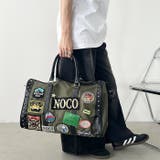 【大容量】ワッペンスタッズデザインボストンバッグ トラベルバッグ | Outfitter lab | 詳細画像15 