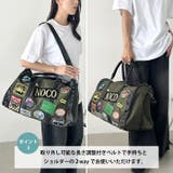 【大容量】ワッペンスタッズデザインボストンバッグ トラベルバッグ | Outfitter lab | 詳細画像4 