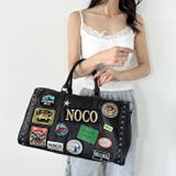 【大容量】ワッペンスタッズデザインボストンバッグ トラベルバッグ | Outfitter lab | 詳細画像6 