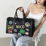 【大容量】ワッペンスタッズデザインボストンバッグ トラベルバッグ | Outfitter lab | 詳細画像7 