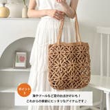 フラワー編みトートバッグ | Outfitter lab | 詳細画像4